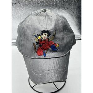 Rare Leather Grey Vampire Goku Dragon Ball z hat